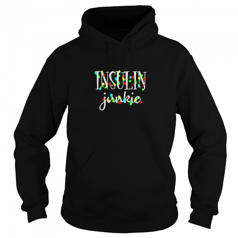 Insulin Junkie Diabetes lights Christmas shirt Insulin Junkie Diabetes lights Christmas shirt