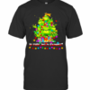 Is This Jolly Enough Lights Grinch Christmas Tree Xmas T-Shirt