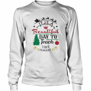 It Is A Beautiful Day To Teach Tiny Humans Christmas shirt