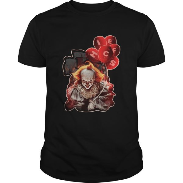 It Pennywise holding balloon Kansas City Chiefs shirt
