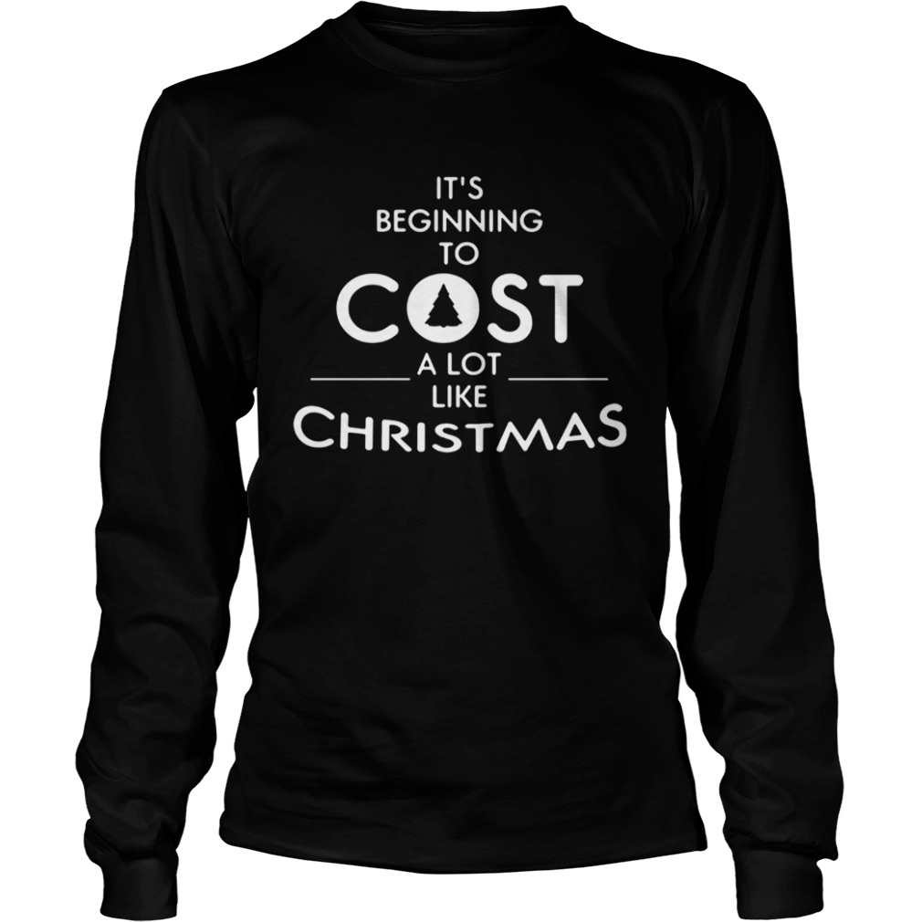 Its beginning to cost a lot like Christmas Xmas shirt Its beginning to cost a lot like Christmas Xmas shirt