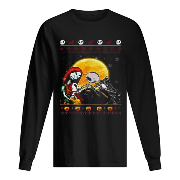 Jack Skellington and Sally ugly Christmas shirt