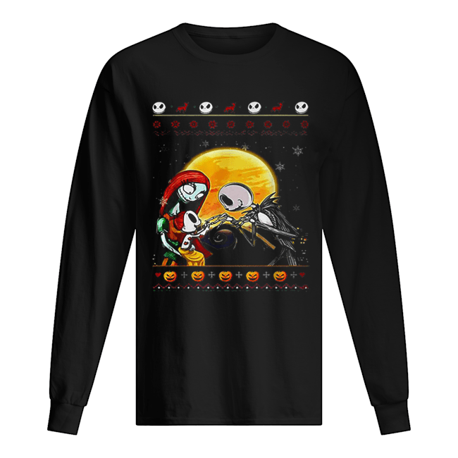Jack Skellington and Sally ugly Christmas shirt Jack Skellington and Sally ugly Christmas shirt