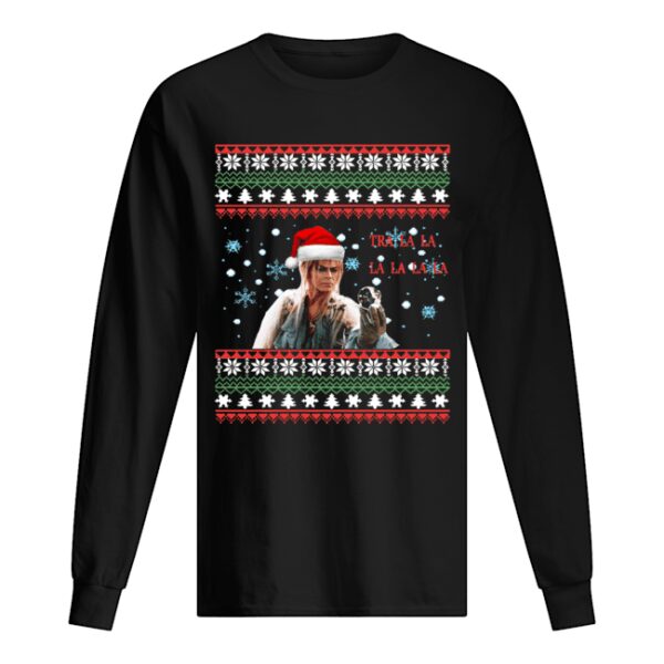 Jareth Labyrinth Tra La La La La La La Ugly Christmas shirt