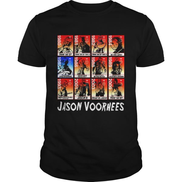 Jason Voorhees Full Season timeline shirt