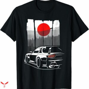 Jdm Car T-shirt Japan Flag