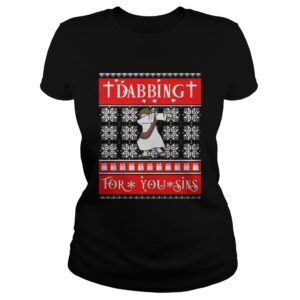Jesus Christ Dabbing For Your Sins Christmas sweat shirt 3
