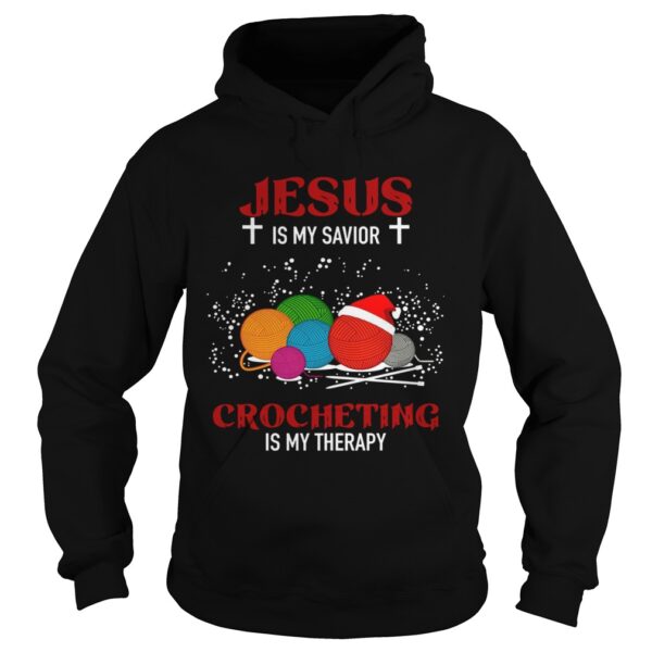 Jesus Is My Savior Crocheting Is My Therapy shirt