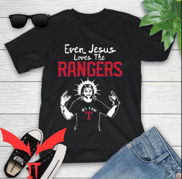 Jesus Won Rangers T-shirt Even Jesus Loves The Rangers Jesus Won Rangers T-shirt Even Jesus Loves The Rangers