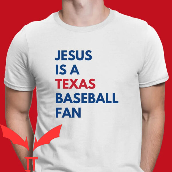 Jesus Won Rangers T-shirt Jesus Is A Texas Baseball Fan
