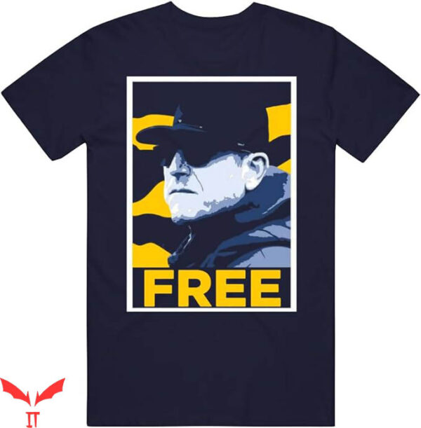 Jim Harbaugh T-Shirt Coach Michigan Football Fan T-Shirt NFL