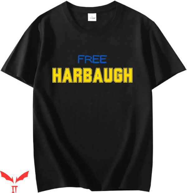 Jim Harbaugh T-Shirt Trendy Letter Football T-Shirt NFL
