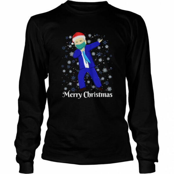 Joe Biden Dabbing Wearing A Mask Merry Christmas shirt