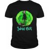 John Rick John Wick Rick and Morty crossover shirt