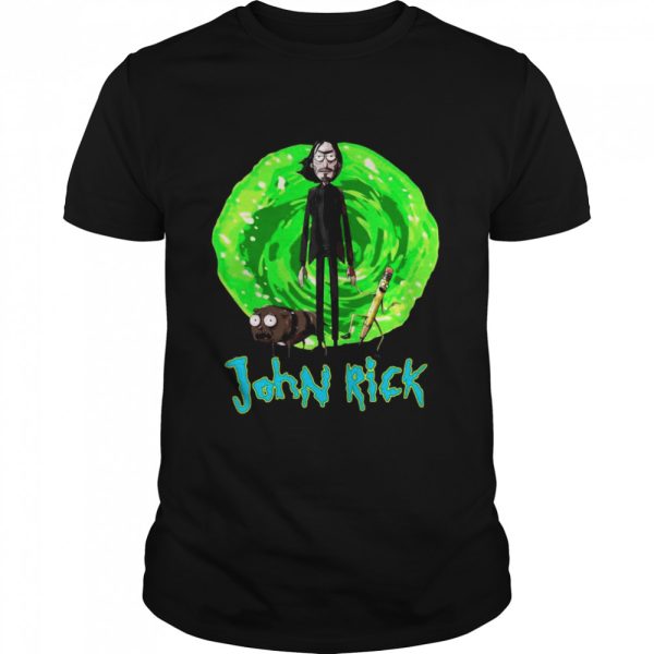 John Rick John Wick Rick and Morty crossover shirt