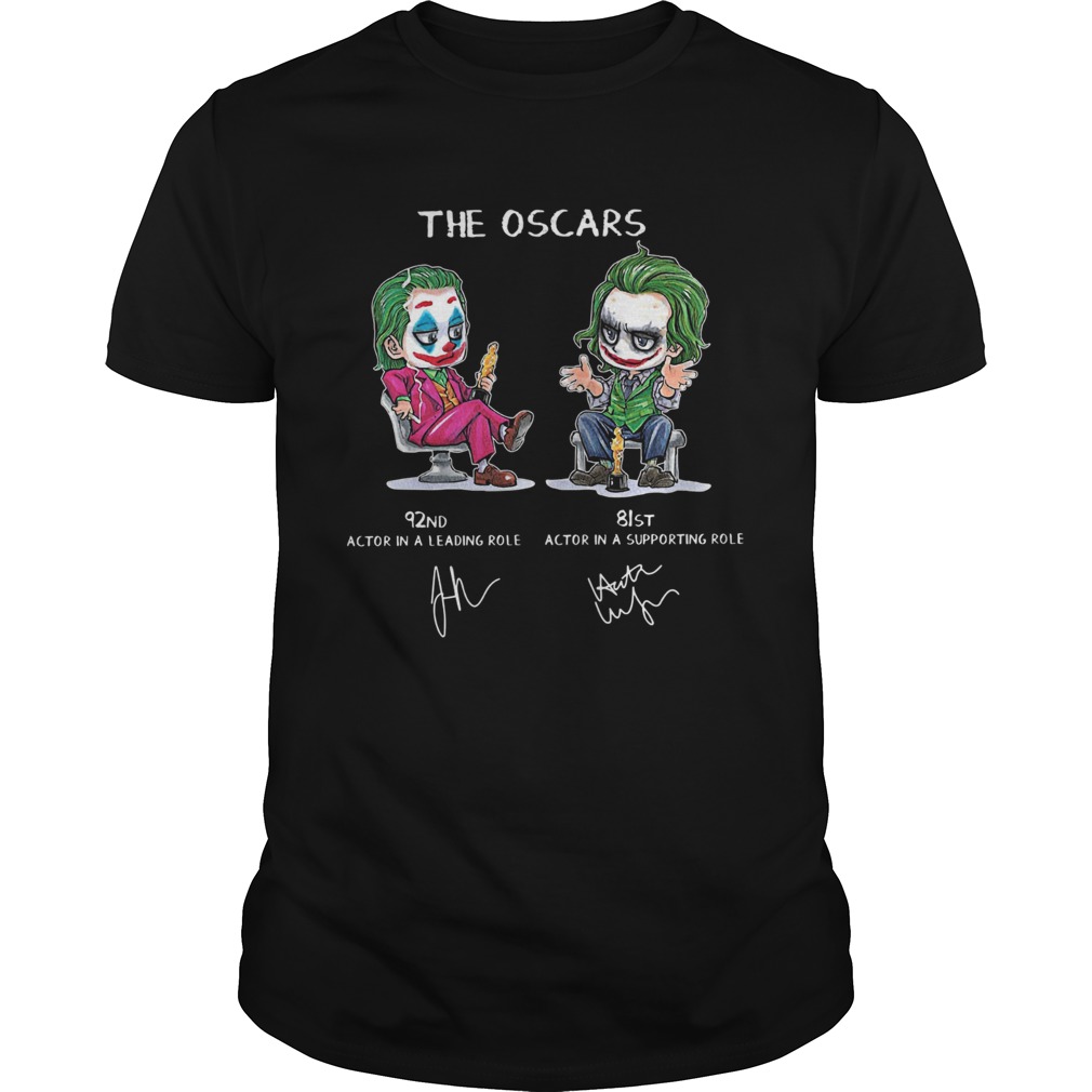 Joker The Oscars 92nd 81st actor in a leading role actor in a supporting role shirt Joker The Oscars 92nd 81st actor in a leading role actor in a supporting role shirt