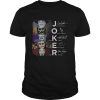 Joker all movie characters signed shirt