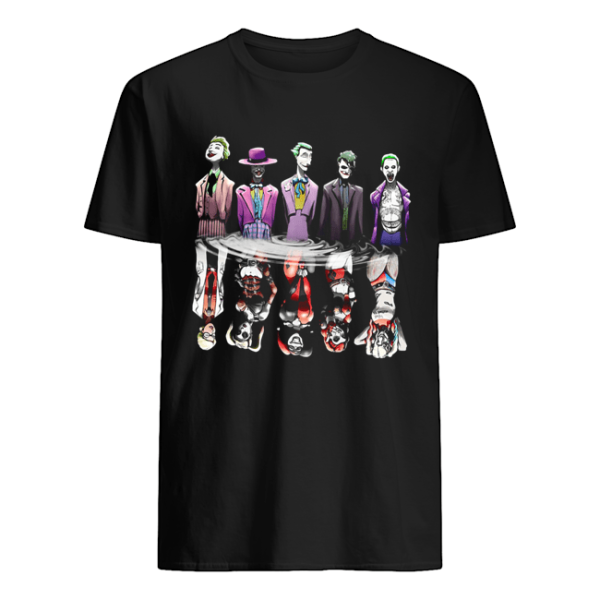 Joker reflection mirror water Harley Quinn shirt