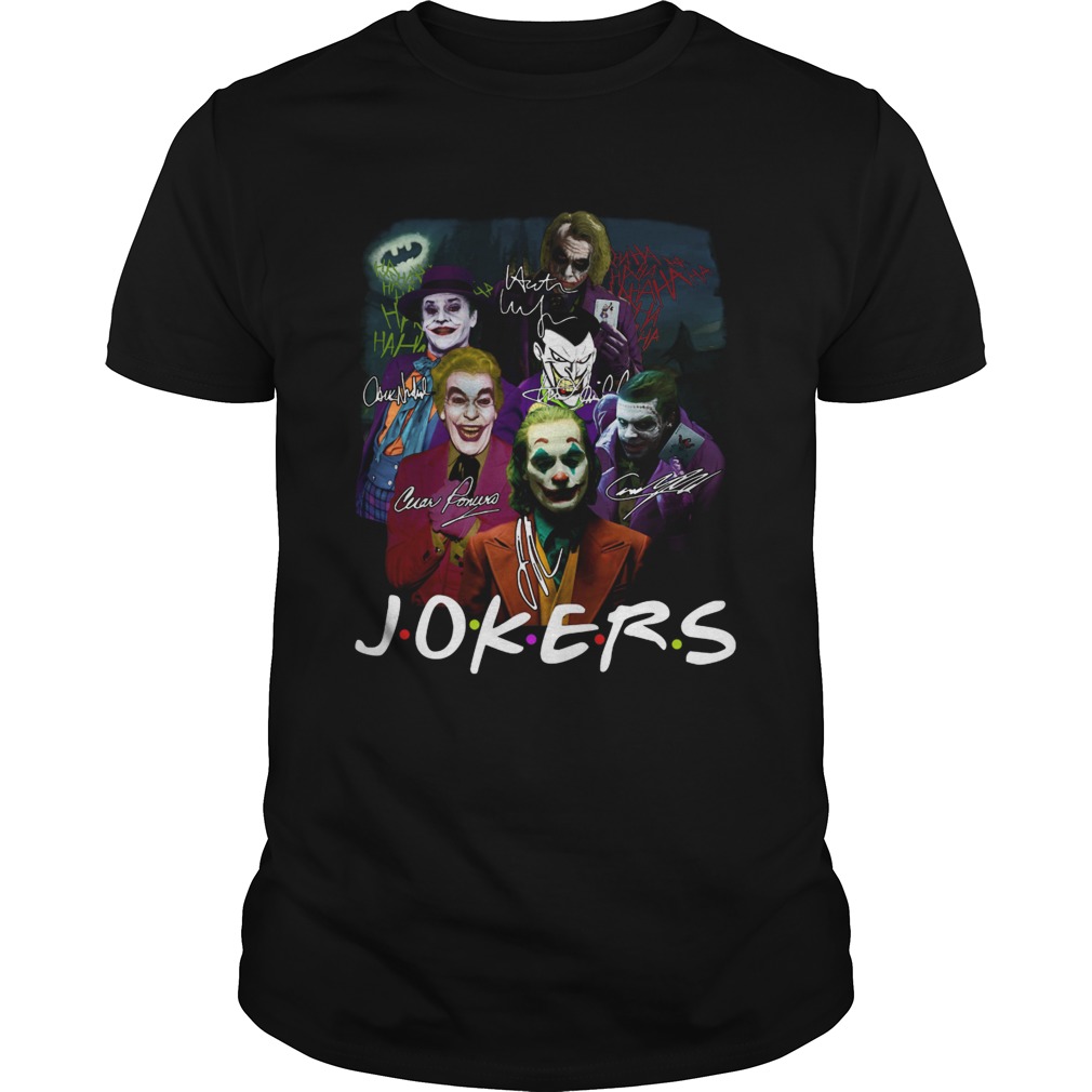 Jokers Friends All Version Signatures shirt Jokers Friends All Version Signatures shirt