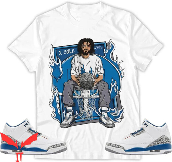 Jordan 3 Wizards T-Shirt Cool Baseketball Matching Trending