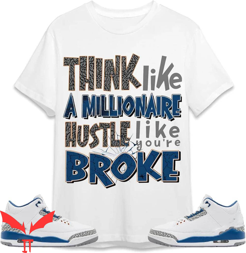 Jordan 3 Wizards T-Shirt Match Sneaker UNC Cement Jordan 3 Wizards T-Shirt Match Sneaker UNC Cement
