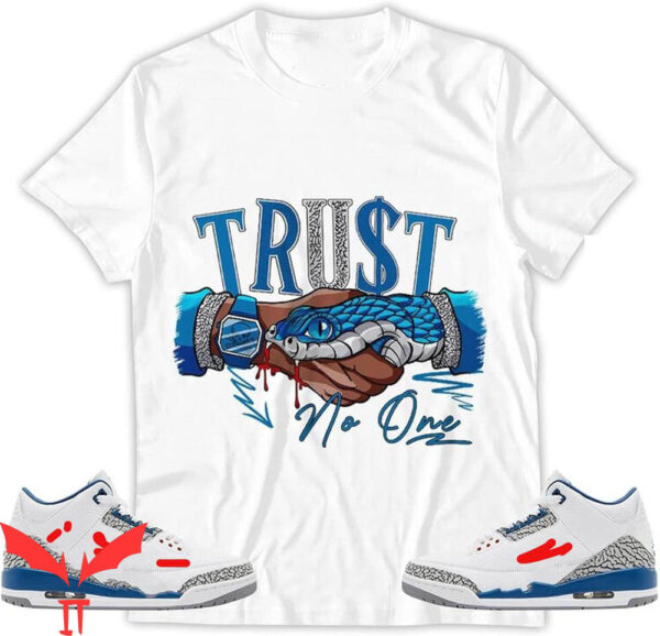 Jordan 3 Wizards T-Shirt Snake Trust No One Matching
