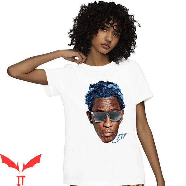 Jordan 5 UNC T-Shirt University Blue Young Thug Signature