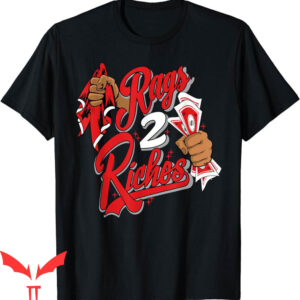 Jordan Thunder 4 T-Shirt Jd 4 Red Thunder Rags 2 Riches