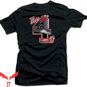 Jordan Thunder 4 T-Shirt Match Jordan 4 Red Thunder
