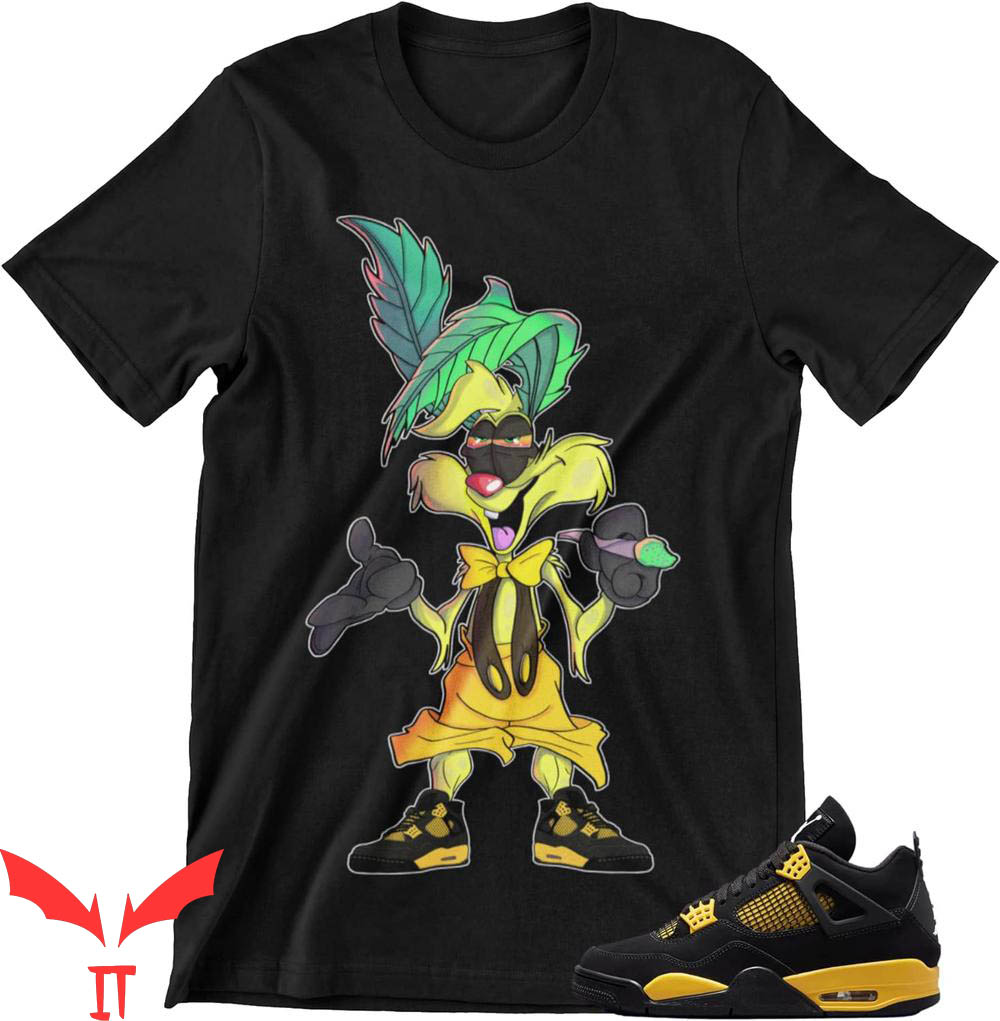 Jordan Thunder 4 T-Shirt To Match Jordan 4 Thunder Sneaker Jordan Thunder 4 T-Shirt To Match Jordan 4 Thunder Sneaker