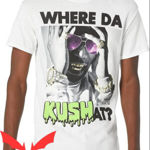 Juicy J Skull T-shirt Juicy J Where’s The Kush At T-shirt