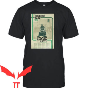 Juicy J Skull T-shirt The College Park Tour 2023 Logic With Juicy J