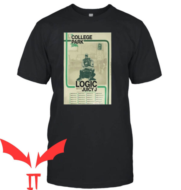 Juicy J Skull T-shirt The College Park Tour 2023 Logic With Juicy J