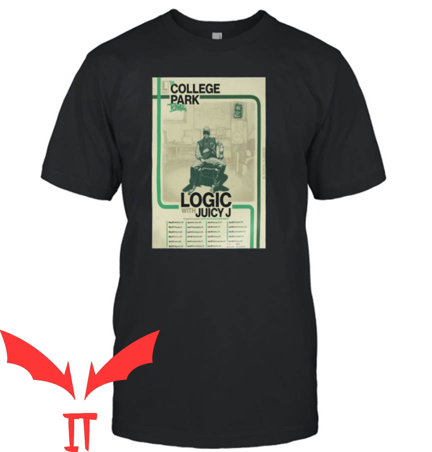 Juicy J Skull T-shirt The College Park Tour 2023 Logic With Juicy J Juicy J Skull T-shirt The College Park Tour 2023 Logic With Juicy J