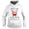 Just a girl who loves a firefighter and Christmas shirt