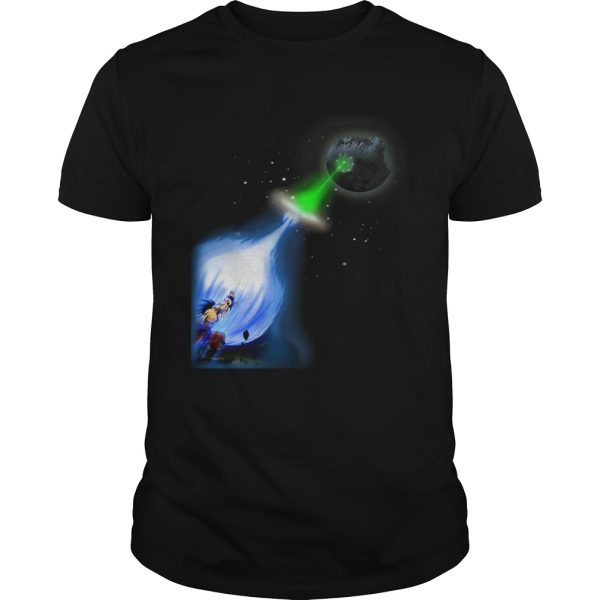 Kamehameha Goku Vs Death Star Superlaser shirt