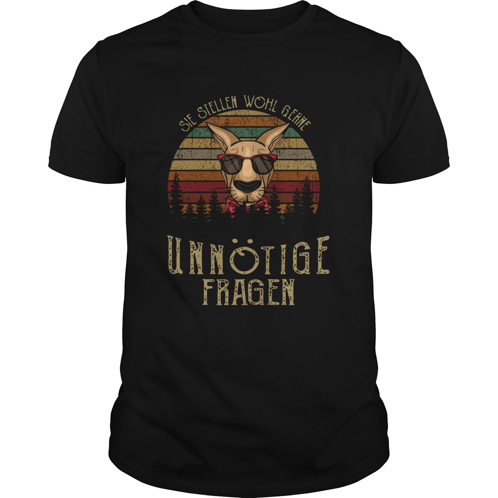 Kanguru Sie Stellen Wohl Gerne Unnotige Fragen Vintage shirt Kanguru Sie Stellen Wohl Gerne Unnotige Fragen Vintage shirt