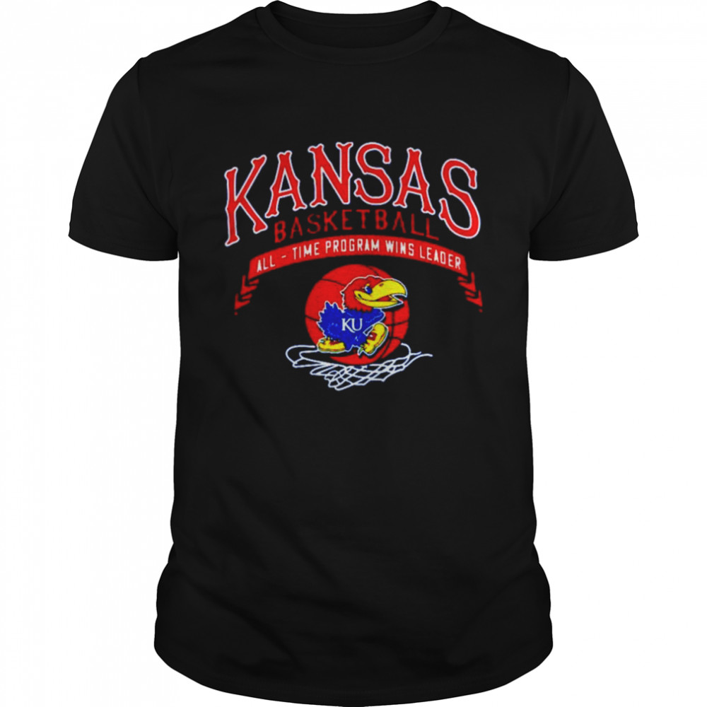 Kansas Jayhawks Basketball All Time Program Wins Leader T-shirt Kansas Jayhawks Basketball All Time Program Wins Leader T-shirt
