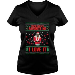 Kanye west You are Santa's favorite Ho I love it sweat shirt 3
