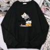 Kawaii japanese style cartoon kitten sweatshirt