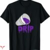 Kaws T-shirt Purple Drip