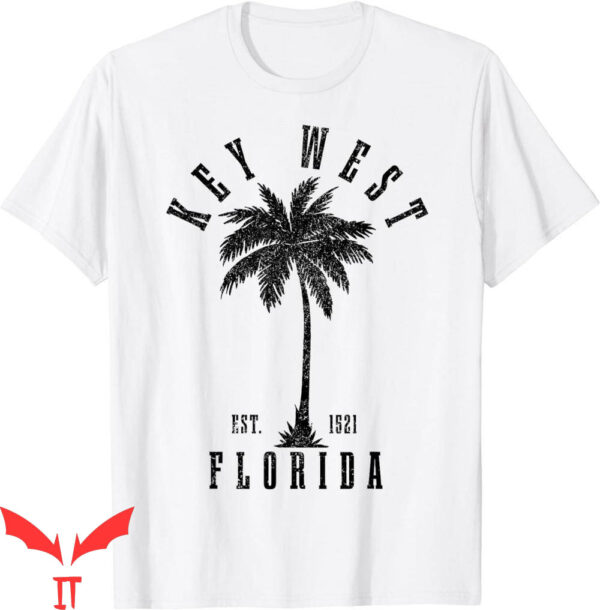 Key West T-Shirt Est 1521 Florida Palm Tree Vintage