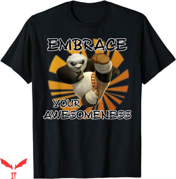 Kung Fu Panda T-Shirt Awesomeness Po Portrait T-Shirt