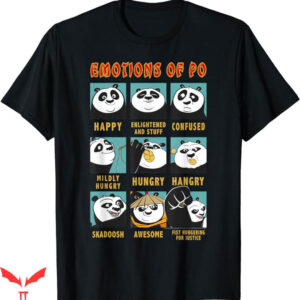 Kung Fu Panda T-Shirt Emotions Of Po Portrait Grid T-Shirt