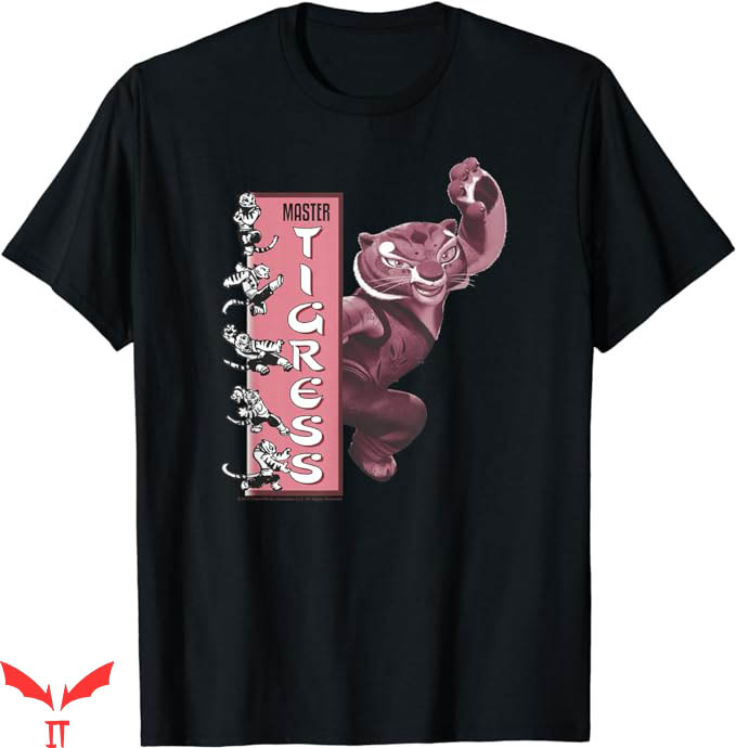 Kung Fu Panda T-Shirt Master Tigress Pose Banner T-Shirt Kung Fu Panda T-Shirt Master Tigress Pose Banner T-Shirt