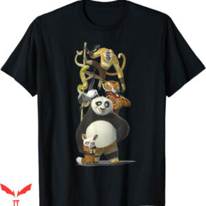 Kung Fu Panda T-Shirt Po And The Furious Five Portraits