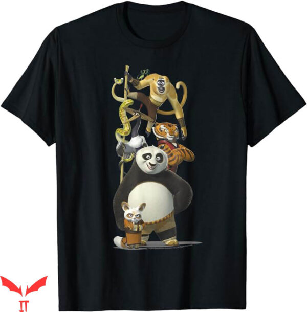 Kung Fu Panda T-Shirt Po And The Furious Five Portraits