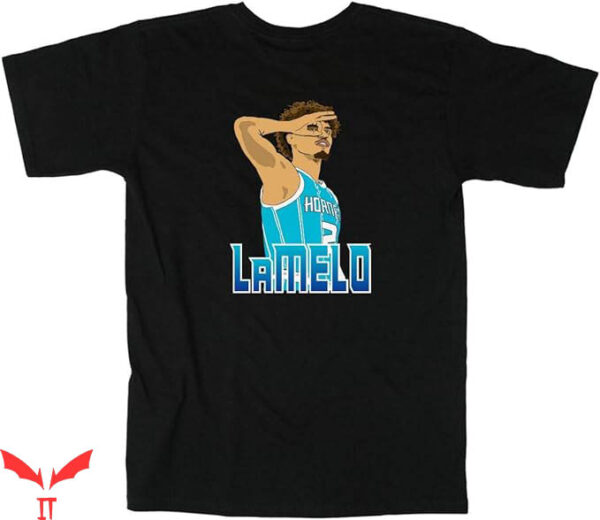 Lamelo Ball T-Shirt LaMelo Hornets Pic T-Shirt NBA