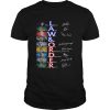 Law and Order Mike Logan Donald Cragen Nora Lewin Ben Stone signatures shirt
