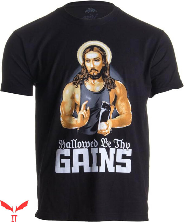 Lord’s Gym T-Shirt Funny Muscle Jesus Weight Lifting